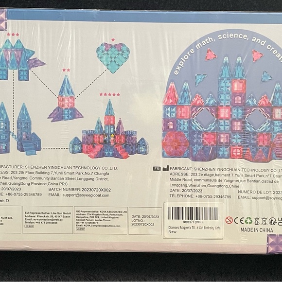 NIB Magnetic Tiles 3D Kids Toys Age 3+ Educational Magnetic Building 102 PC SET - Picture 4 of 7